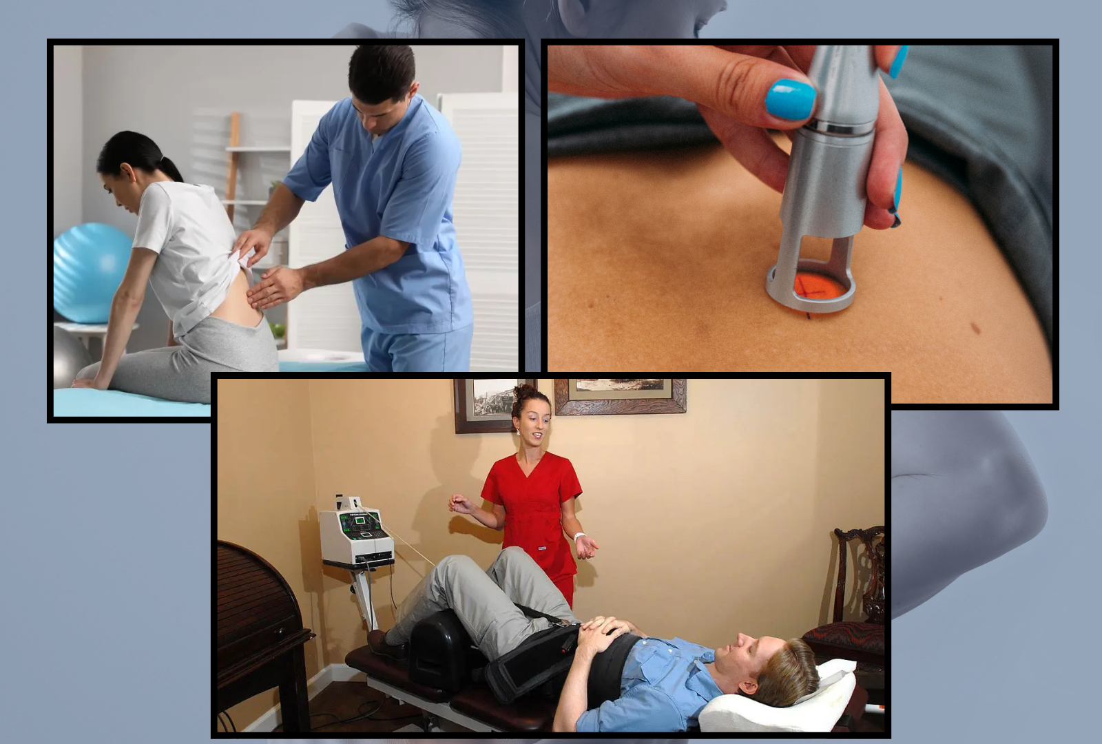 Comprehensive Pain Relief: How Chiropractic, Decompression, and Laser Therapy Work Together for Faster Recovery